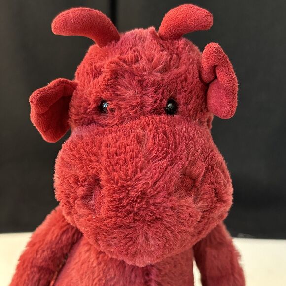 Jellycat BASHFUL DRAGON RED Plush Soft Stuffed Toy Animal London Retired 11in. - Picture 16 of 16